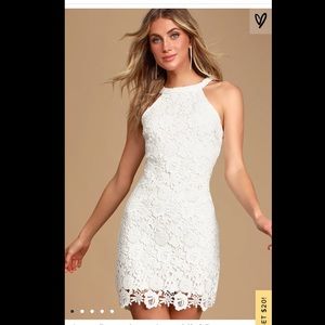 Lulu’s love poem ivory lace dress